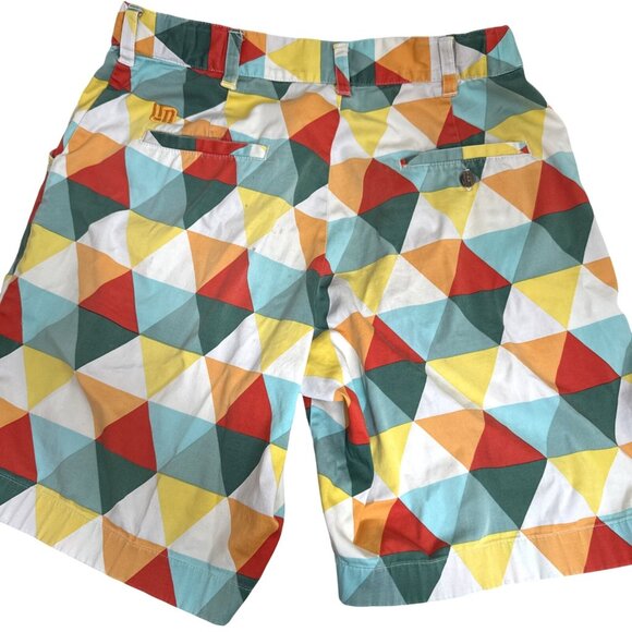Loudmouth Mens Geometric Patterned Shorts  Size 31 - Picture 6 of 12